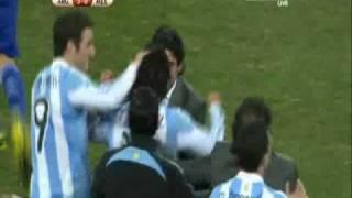 Argentina vs Mexico 3-0 Goal By Carlos Tevez World Cup 2010-06-27.flv