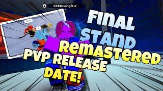 DBZ FINAL STAND REMASTERED BETA RELEASE DATE! | Dragon Ball Z Final  Stand Remastered