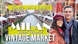 NAVIGLIO GRANDE VINTAGE MARKET in MILAN - Famous flea market in ITALY