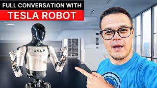 Tesla Robots: I have a full Conversation with a Robot