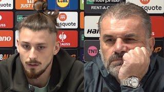 FULL PRESS CONFERENCE: Radu Drăgușin and Ange Postecoglou: Rangers v Tottenham: Europa League