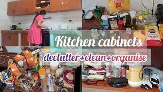 SMALL KITCHEN CABINETS DECLUTTER, CLEAN AND ORGANIZE WITH ME 2022 | SPEED CLEANING