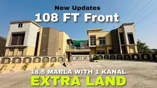 Massive 108 ft Front! 18.5 Marla House w/ 1 Kanal Free Land in Bahria Town Rawalpindi