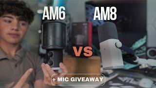 BUDGET MICROPHONE COMPARISON (FIFINE AM6 + AM8 GIVEAWAY) USING BM88 BOOM ARM