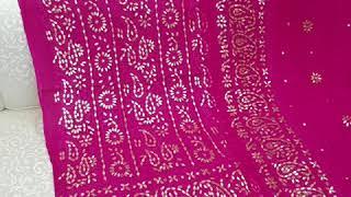 chiffon chikenkari gotta press 100% chiffon