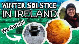 Inside an Irish Passage Tomb on the Winter Solstice! A solo trip to Newgrange Dowth in Meath Ireland