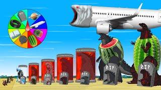 Evolution of TEAM GODZILLA & KONG: Rotation Luck / Godzilla, Shark Italian Brainrot Animation