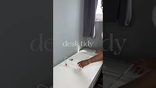 Clean my desk with me | desk organisation!