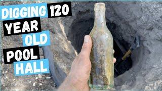 Bottle Diggers Excavate 1900s Trash Pit and Outhouse for a Pool Hall.  Nome, North Dakota.