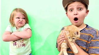 SNEAKING in to get a BABY KITTEN FAIL!