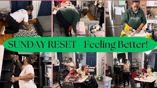 *NEW* SUNDAY RESET | FINALLY FEELING BETTER FROM NOROVIRUS | DECOR TAKEDOWN AND CLEAN