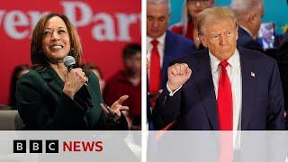 Donald Trump and Kamala Harris target battleground states as US election polls close in | BBC News