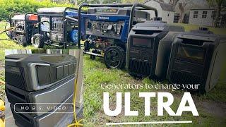 Charging Ecoflow Delta Pro Ultra On Conventional Generator VS Inverter