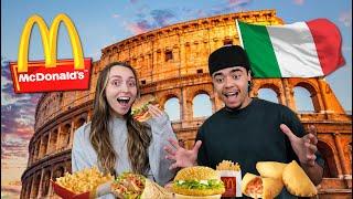 AMERICANS TRY MCDONALDS IN ITALY FOR THE FIRST TIME!