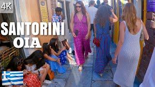 OIA, SANTORINI Greece - Walking Tour (4K Ultra HD 60fps). August 2022