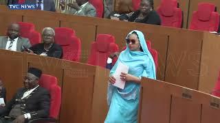 WATCH: Moment Senator Natasha Akpoti-Uduaghan Submitted Fresh Petition Against Senate President