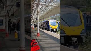 Northern Railway class 195 arrives at Halifax #northernrailway #class195 #halifaxrailwaystation