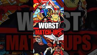 The Worst Straw Hat Pirates Versus Blackbeard Pirates Matchups! #anime #onepiece #luffy #shorts