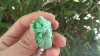 Nhẫn chạm Thiềm Thừ ngọc Jadeite A - Bảo Linh Thạch