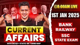 1st JANUARY 2025 | DAILY CURRENT AFFAIRS | SSC, SBI PO, SBI CLERK, SBI PO | KUSH SIR | YES OFFICER