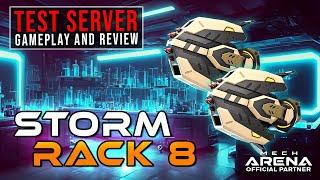 Storm Rack 8 | Test Server Weapon Review | Mech Arena