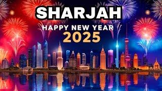 New Year Fireworks at Almajaz Waterfront Cornich Sharjah 2025 | Dubai Fireworks  | UAE Fireworks