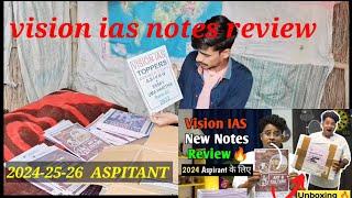 vision ias notes reviwe 2024-25-26 || upsc notes reviwe 2023 ||#upsc #notes #aspitant