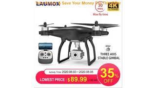 Review LAUMOX X35 Drone GPS WiFi 4K HD Camera Professional RC Quadcopter Brushless Motor Drones Gim