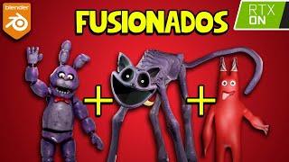 Fusioné FNAF + Garten of Banban + Poppy Playtime en RTX