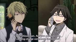 Durarara!! x2 Ten OVA - Shinra invites Shizuo & Izaya to the coming of age ceremony (Part 1)