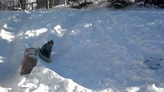 Backyard sled track number 2