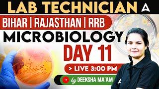 Bihar, Rajasthan & RRB Lab Technician Exams | Microbiology Questions Day 11 | By Deeksha Mam
