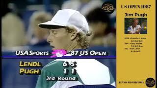 US Open 1987 R32 - Ivan Lendl Vs Jim Pugh -  PART 1