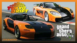 GTA 5: Han's 'Tokyo Drift' Mazda RX-7 - Bravado Banshee 900R REPLICA BUILD!