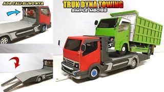 MEMBUAT MINIATUR TRUK TOWING TOYOTA DYNA 130 HT FULL MBOISS BISA OLENG