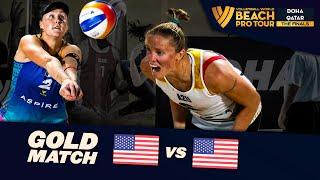 Cannon/Kraft vs. Nuss/Kloth - Gold Match Highlights | Doha Finals 2024 #BeachProTour