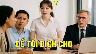 Cả tập đoàn cười nhạo nhân viên mới, 5 giây sau giám đốc cứng họng khi nghe cô nói 1 câu duy nhất