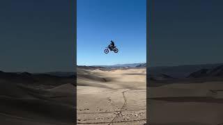 Going big in dumont dunes #shortsvideo #big #dirtbikes #moto #trending