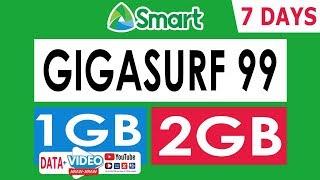 How to  register Smart Gigasurf 99 - 2GB+1GB Data for 7 days