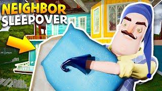 Having a Sleepover WITH THE NEIGHBOR!!! | Hello Neighbor Gameplay (Mods)