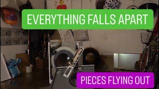 GORENJE WNHEI - SELF DESTRUCTING WITH SOAKING WET CLOTHES - (EVERYTHING FALLS APART) - Old Video