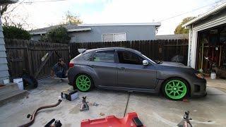 Installing STI mirrors + Midpipe with Blake's Garage | Subaru WRX Hatchback |