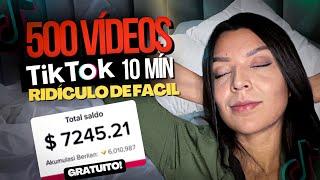 500 VÍDEOS PARA MONETIZAR NO TIKTOK DE MANEIRA PREGUIÇOSA | EM 10 MINUTOS