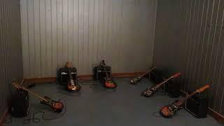 Feedback Sonata No  1 installation for 6 electric guitars with slow tremolo’s  SD