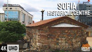 Sofia, Bulgaria  - Historical Centre Walking Tour [4K]