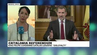 Catalonia Referendum: King Felipe condemns Catalan leaders "disloyalty", says vote is illegal