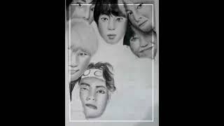 BTS group Drawing  #requested #bts #shorts #drawing