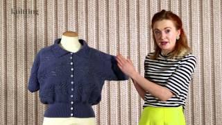 Lace Cardigan Ladies Vintage Knitting Pattern (The Knitting Network WLD036)