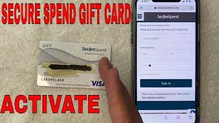   How To Activate Secure Spend Prepaid Visa Gift Card 