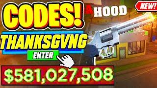 ️New️ ALL WORKING THANKSGIVING UPDATE CODES For Da Hood - Roblox Da Hood Codes 2024